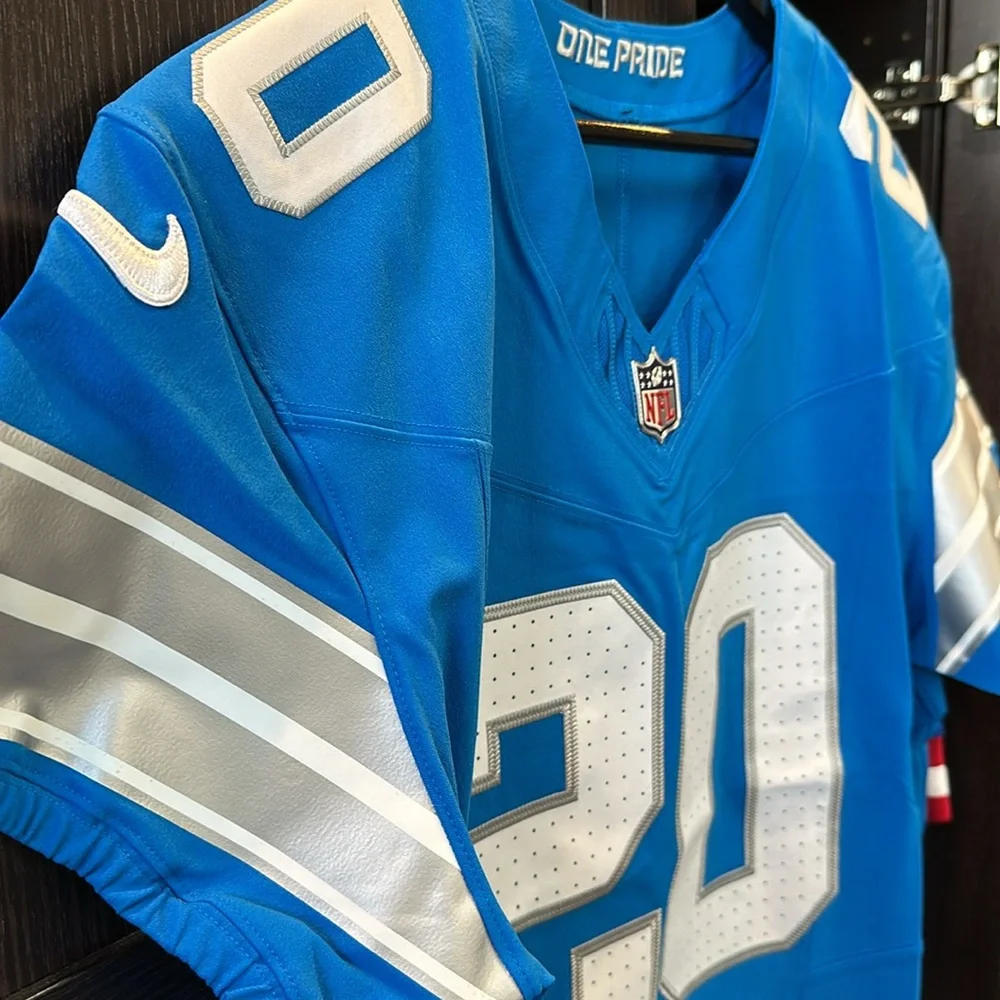 Barry Sanders Detroit Lions Nike Retired Player Vapor F.U.S.E. Elite NFL Jersey - Picture 4 of 8